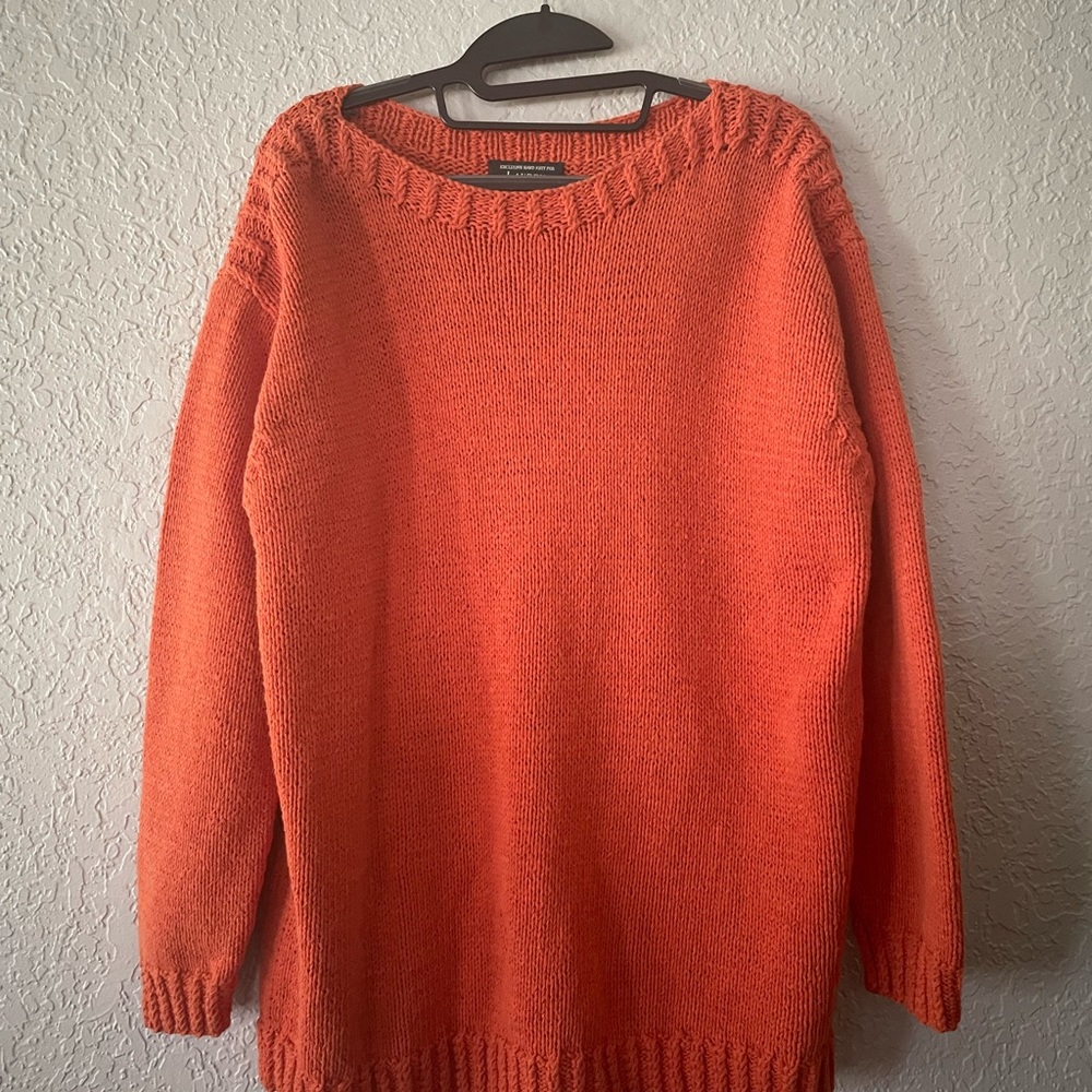 Lauren Ralph Lauren Vibrant Orange Knit Sweater